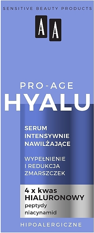 Зволожувальна сироватка для обличчя - AA Hyalu Pro-Age Serum — фото N3