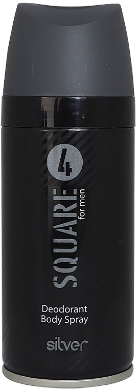 Парфюмированный дезодорант-спрей - Unice Square 4 Silver — фото N1
