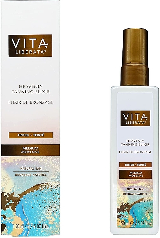 Еліксир для автозасмаги - Vita Liberata Tinted Heavenly Tanning Elixir Medium — фото N1