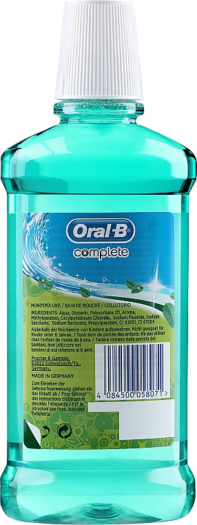 Ополаскиватель для полости рта - Oral-B Complete Fresh Mint Mouthwash — фото N2