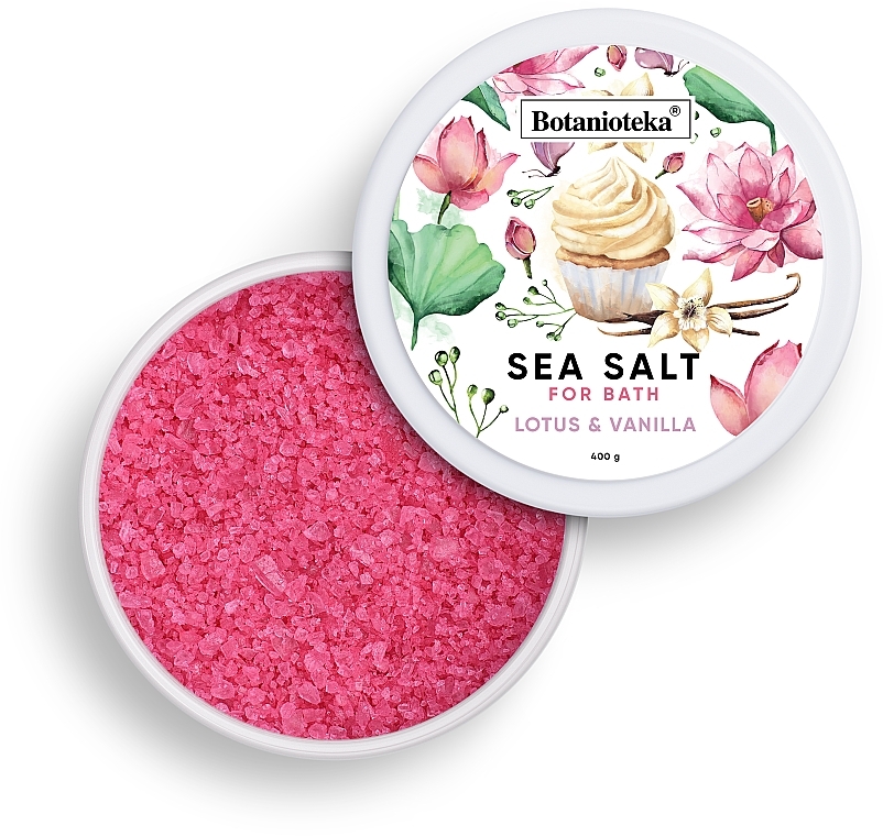 Соль морская для ванн "Лотос и ваниль" - Botanioteka Lotus & Vanilla Bath Salt — фото N1