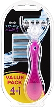 Парфумерія, косметика Станок для гоління + 4 змінні картриджі - Wilkinson Sword Hydro Silk 3