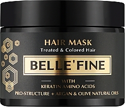 Духи, Парфюмерия, косметика Маска для волос "Color & Treated" - Belle’Fine Hair Care