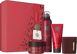 Парфумерія, косметика Набір - Rituals The Ritual of Ayurveda Medium Gift Set 2024 (sh/gel/200ml + b/scrub/125g + b/cr/100ml + candle/140g)