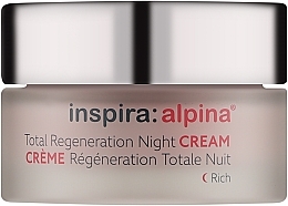 Відновлювальний нічний крем для сухої шкіри обличчя - Inspira:cosmetics Inspira:Alpina Total Regeneration Night Cream Rich — фото N1