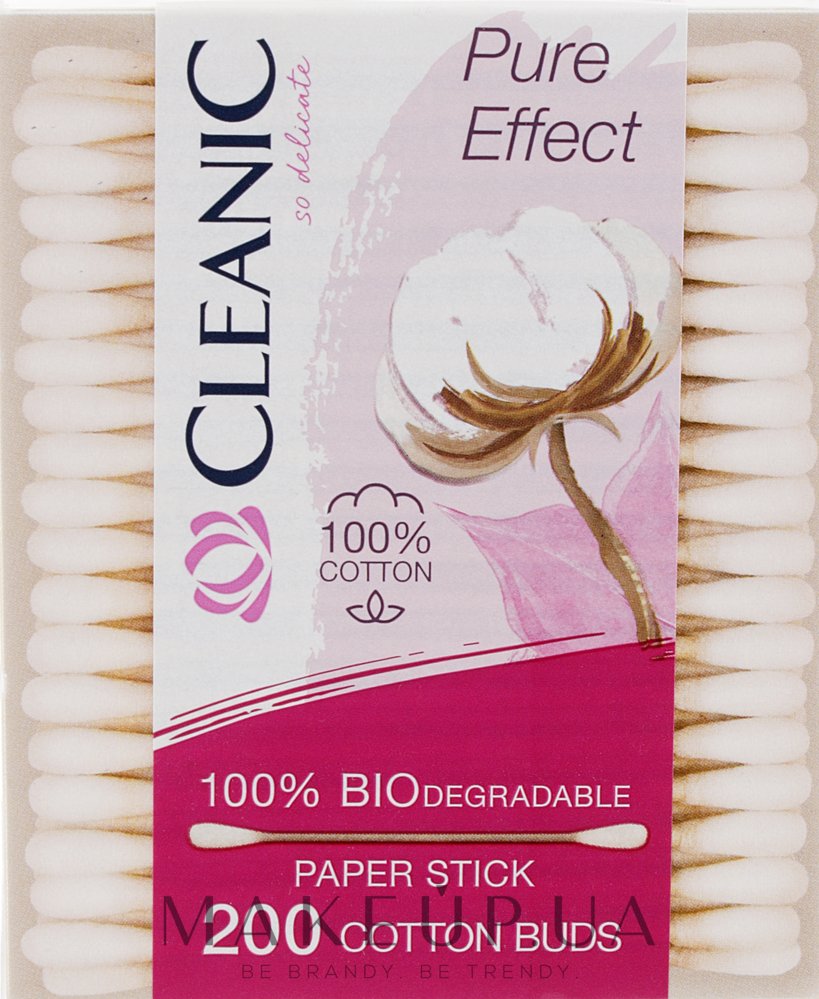 Ватные палочки в коробке - Cleanic Pure Effect Cotton Buds — фото 200шт