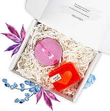 Духи, Парфюмерия, косметика Подарочный набор "Красочное сердце" - Organique (soap/100g + bath/bomb/170g)
