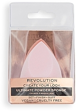 Б'юті-блендер, рожевий - Makeup Revolution Create Your Look Ultimate Powder Sponge — фото N1
