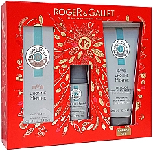 Парфумерія, косметика Roger&Gallet L'Homme Menthe - Набір (edt/100ml + deo/50ml + sh/gel/200ml)