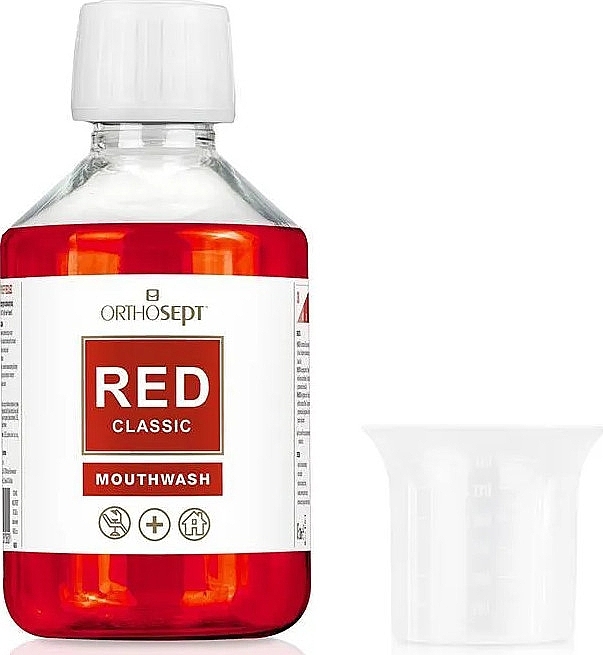 Ополіскувач для порожнини рота - Orthosept Red Classic Mouthwash — фото N1