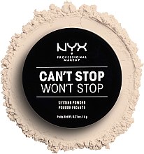Фіксувальна розсипчаста пудра - NYX Professional Makeup Can't Stop Won't Stop Setting Powder — фото N2