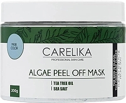 Парфумерія, косметика Альгінатна маска на основі водоростей з олією чайного дерева - Carelika Algae Peel Off Mask Tea Tree Oil