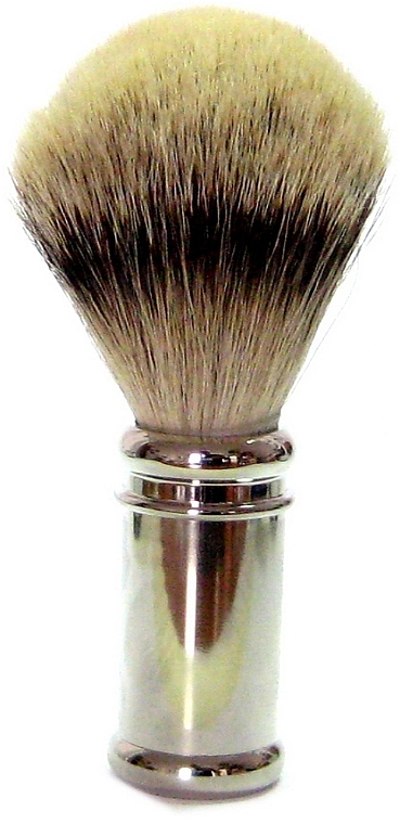 Помазок для бритья с ворсом барсука, хром, серебро - Golddachs Silver Tip Badger Metal Chrome Handle Silver — фото N1