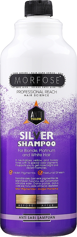 Срібний шампунь для волосся - Morfose Silver Szampon — фото N1