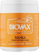 Маска для сухого й пошкодженого волосся - L'biotica Biovax Dry and Damaged Hair Mask — фото N1