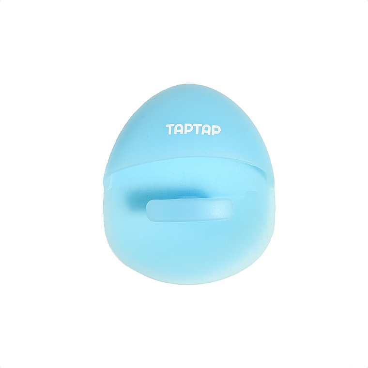 Силіконова щітка для обличчя, блакитна - Taptap — фото N1