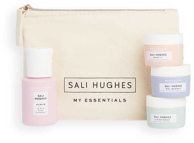 Набор, 5 продуктов - Revolution Skincare X Sali Hughes My Essentials Mini Kit With Gel — фото N1