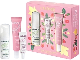 Духи, Парфюмерия, косметика Набор - Caudalie Vinosource Les Indispensables Hydratation (clean/mousse/50ml +serum/10ml + cream/sorbet/40ml)