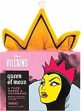 Духи, Парфюмерия, косметика Набор масок для лица - Mad Beauty Disney Pop Villains Headband & Face Masks Set (f/mask/4x25ml + headband/1pcs)