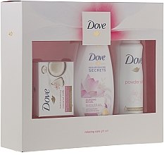 Парфумерія, косметика Набір - Dove Relaxing Care Gift Set (sh/gel/250ml + deo/spray/150ml + soap/100g)