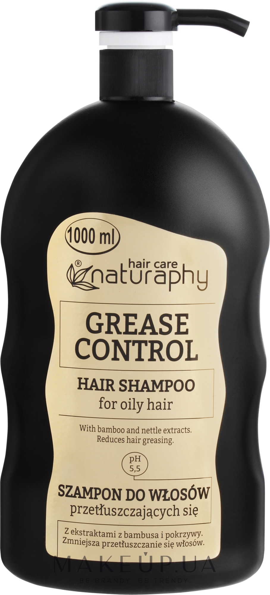 Шампунь для жирных волос с экстрактом бамбука и крапивы - Naturaphy — фото 1000ml