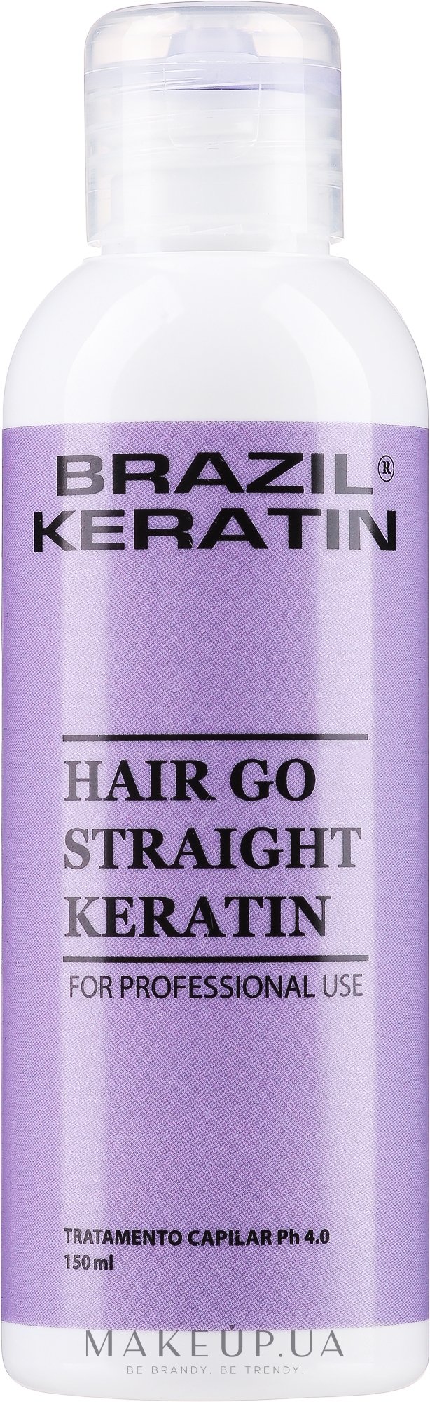 Засіб для розгладження і відновлення пошкодженого волосся - Brazil Keratin Hair Go Straight — фото 150ml