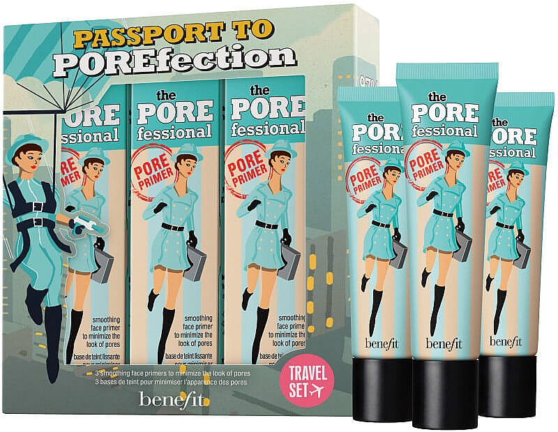 Набор - Benefit Passport To Porefection Set (primer/22mlx3) — фото N1