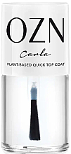 Парфумерія, косметика Топове покриття з гелевим ефектом для нігтів - OZN Carla Plant-Based Quick Top Coat