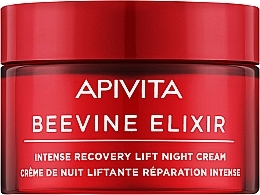 Парфумерія, косметика Зміцнювальний нічний крем із відновлювальним ефектом - Apivita Beevine Elixir Intense Recovery Lift Night Cream