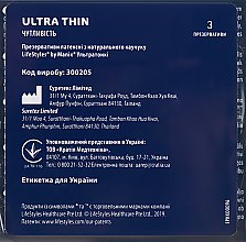 Презервативы, 3 шт - LifeStyles Ultrathin — фото N2