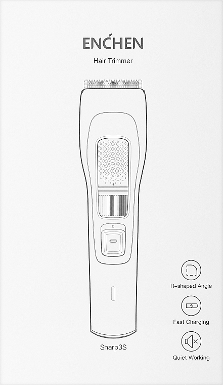 Машинка для стрижки волос - Xiaomi Enchen Sharp 3S Black — фото N2
