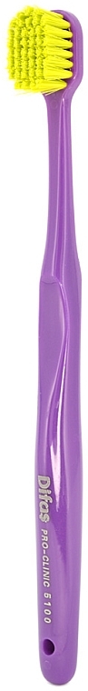Зубна щітка "Ultra Soft" 512063, фіолетова із салатовою щетиною, в кейсі - Difas Pro-Clinic 5100 — фото N2