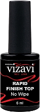 Глянцеве фінішне покриття - Vizavi Professional Red Line Rapid Finish Top No Wipe — фото N1