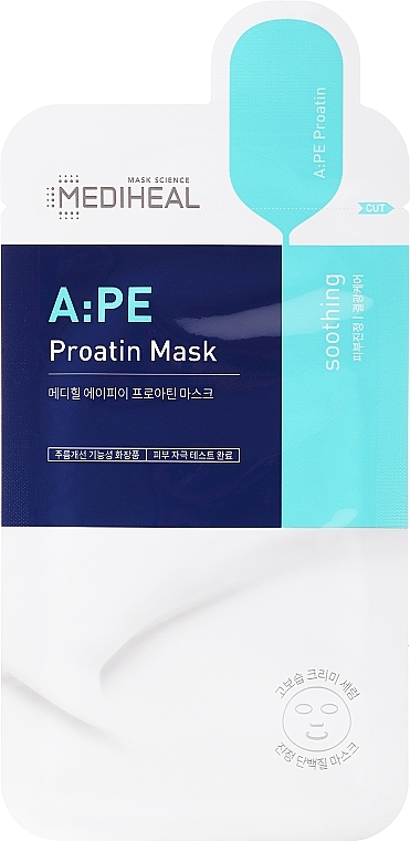 Успокаивающая маска для лица с аминокислотами - Mediheal A:PE Soothing Proatin Mask — фото N1