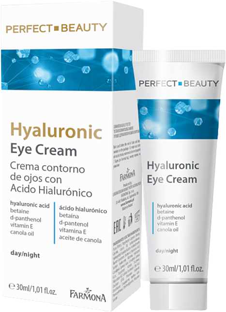 Крем для кожи вокруг глаз с гиалуроновой кислотой - Farmona Perfect Beauty Hyaluronic Eye Cream