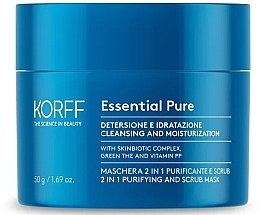 Скраб-маска для обличчя - Korff Essential Pure 2 In 1 Scrub — фото N1