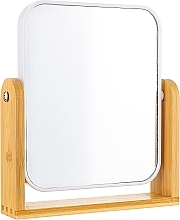 Косметическое зеркало на бамбуковой подставке, двустороннее, 418009 - Inter-Vion Bamboo Glass — фото N1