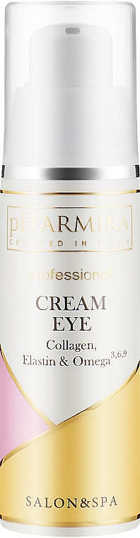 Крем для очей з колагеном, еластином і омегою - pHarmika Cream Eye Collagen, Elastin & Omega — фото N1