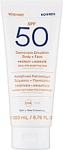 Духи, Парфюмерия, косметика Эмульсия для лица и тела - Korres Yoghurt Sunscreen Emulsion Body+Face SPF 50 