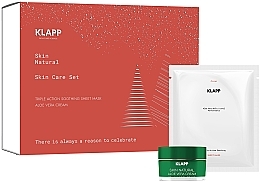 Парфумерія, косметика Набір - Klapp Skin Natural Skin Care Set (f/cr/50ml + f/mask/2pcs)