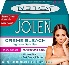 Парфумерія, косметика Набір - Jolen Bleach Cream Mild Formula With Aloe Vera (cr/125ml + poudre/30g)