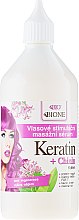 Сыворотка для волос - Bione Cosmetics Keratin + Quinine Stimulating Massaging Hair Serum — фото N2