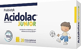 Пробиотик для детей со вкусом белого шоколада - Polpharma Acidolac Junior — фото N1