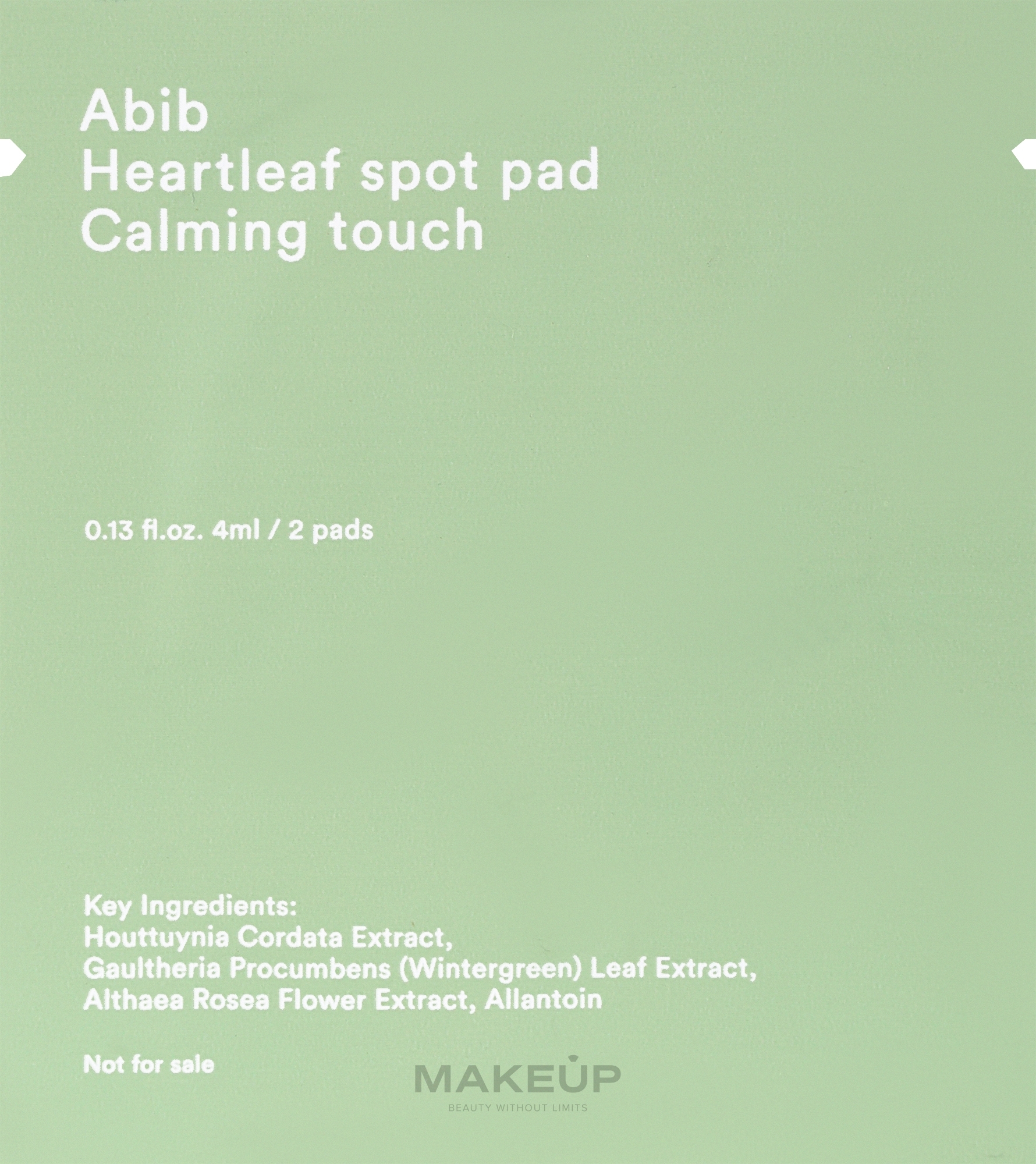 Успокаивающие диски для лица - Abib Heartleaf Spot Pad Calming Touch — фото 2шт