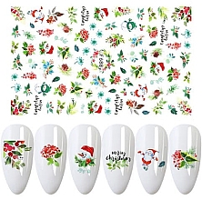 Наклейки для ногтей самоклеющиеся, рождественские - Deni Carte — фото N1