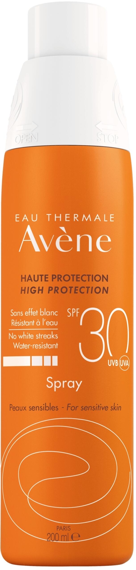 Спрей солнцезащитный для чувствительной кожи SPF30 - Avene Solaires Haute Protection Spray SPF 30 — фото 200ml