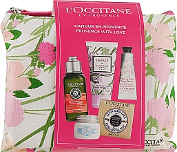 Духи, Парфюмерия, косметика Набор - L'Occitane (shm/75ml + sh/gel/50ml + h/cr/10ml + soap/50ml + f/cr/8ml + bag)