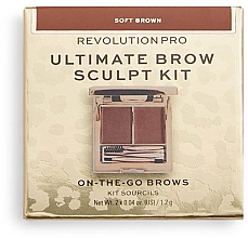 Набір для брів - Revolution Pro Ultimate Brow Sculpt Kit — фото N2