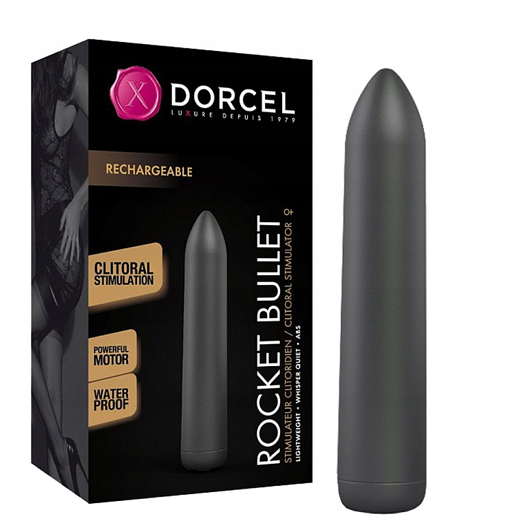 Вибропуля - Marc Dorcel Rocket Bullet Black — фото N1