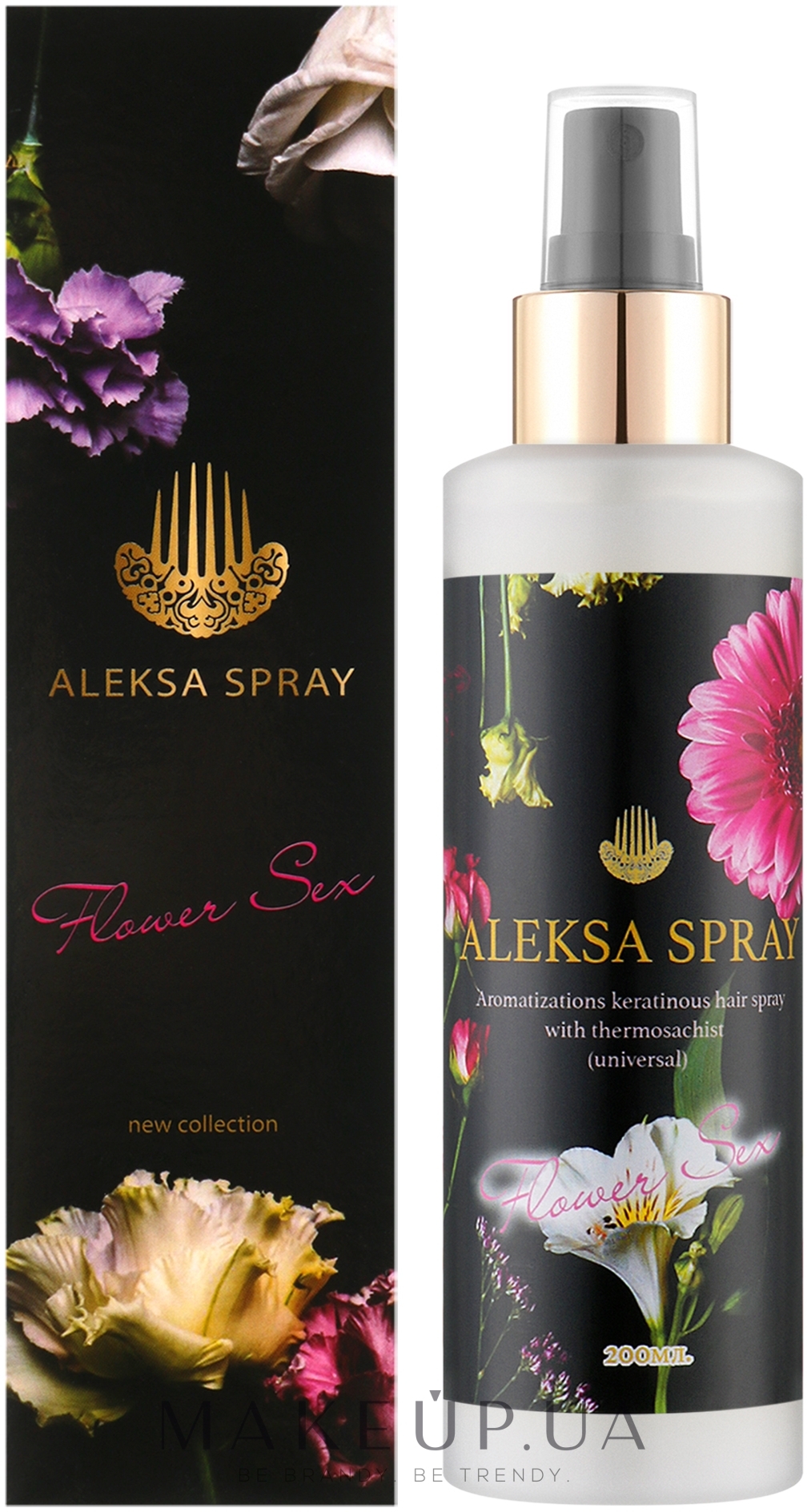 Aleksa Spray - Ароматизированный кератиновый спрей для волос AS09 — фото 200ml